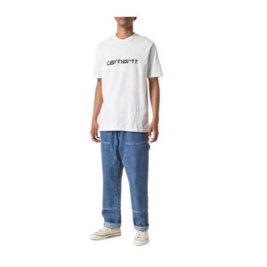 Carhartt S/S Script T-Shirt - White/Black