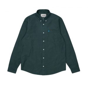 L/S Dalton Shirt - Frasier-Eucalyptus Heavy Rinsed