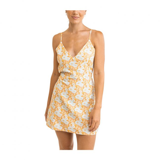 Rhythm Goldie Floral Mini Dress - Apricot