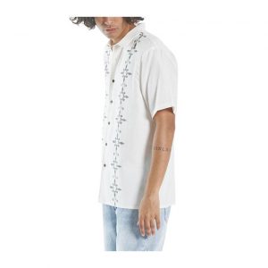 Thrills Hippie Pit Short Sleeve Shirt - Heritage White