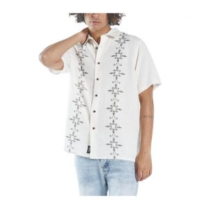 Thrills Hippie Pit Short Sleeve Shirt - Heritage White