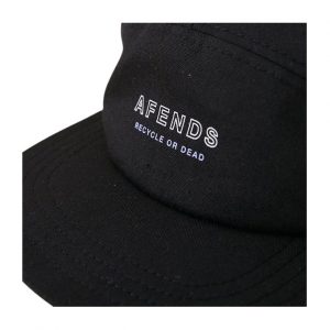 Afends Misprint Organic Panelled Cap - Black