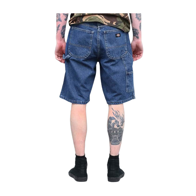 Dickies Stone-Washed Indigo Blue Denim Carpenter Shorts - Men