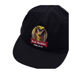 Thrills King Habits 5 Panel Cap - Merch Black