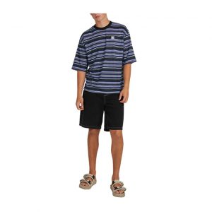 Daxton - Hemp Stripe Retro Fit Tee - Black