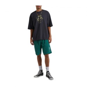 Afends Rip In 20" Hemp Fixed Waist Boardshort - Forest