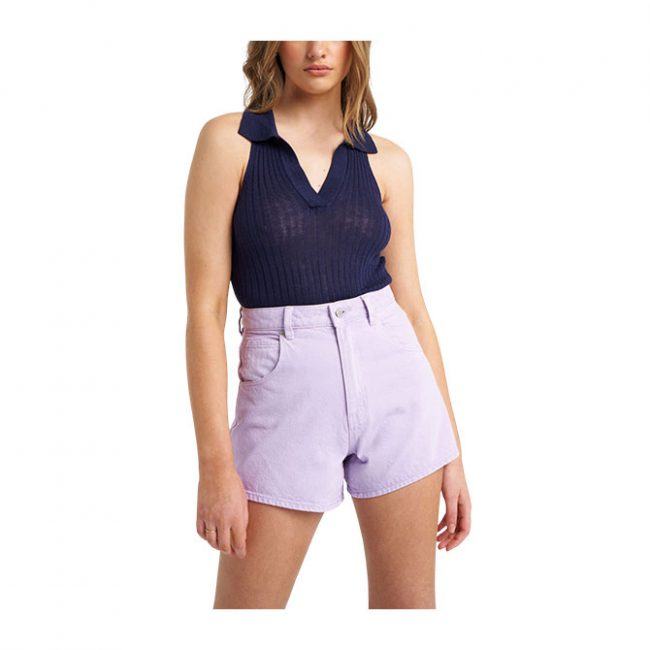 Rollas Amanda Knit Tank - Navy