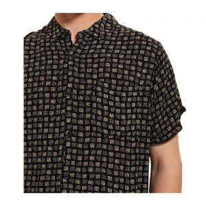 Rollas Beach Boy Shirt Sun Down - Black