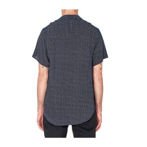 Rollas Beach Boy Shirt Micro Check - Navy