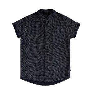 Rollas Beach Boy Shirt Micro Check - Navy