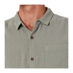 Rollas Bon Crepe Shirt - Moss