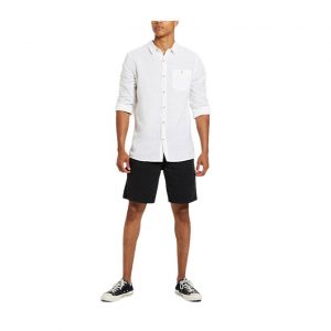 Rollas Men At Work LS Hemp Shirt - White
