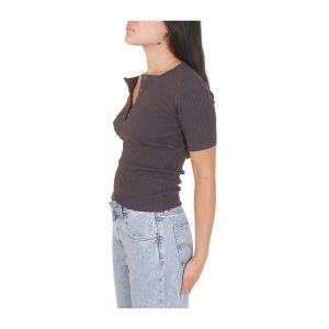 Rollas Tight Rib Top - Rolla's Black
