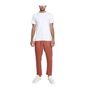Mr Simple Tanner Linen Pant - Brick