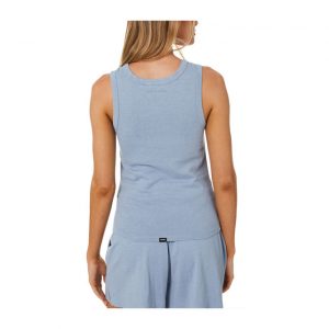 Thrills Hemp Racer Front Tank - Steel Blue