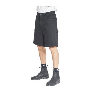 Thrills Slacker Denim Shorts - Black Rinse