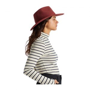 Joanna Felt Packable Hat - Dark Brick