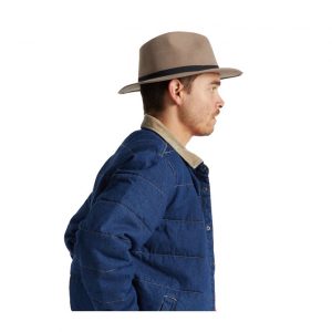 Brixton Messer Packable Fedora - Twig