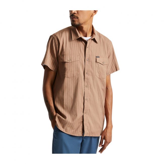 Olson X S/S Wvn - Twig/ Apricot Jam