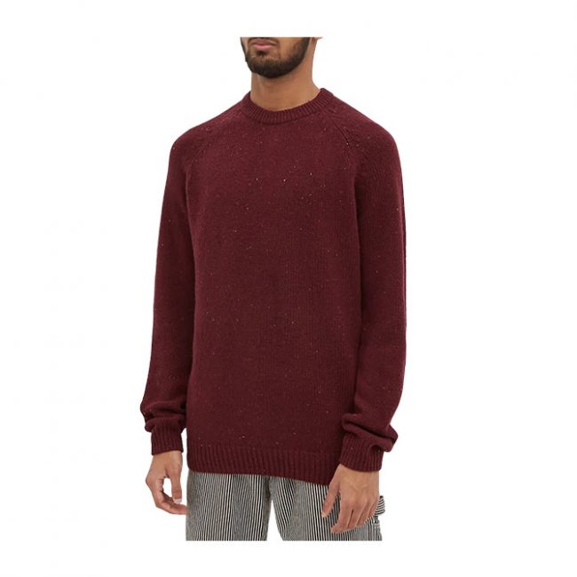 Carhartt Anglistic Sweater - Speckled Wine