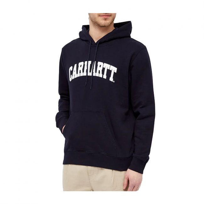 Carhartt Hooded University  Sweat - Dark Navy/White