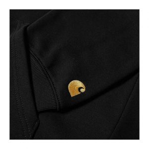 Carhartt Chase Neck Zip Sweat - Black/Gold