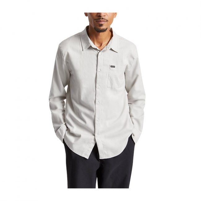 Brixton Charter Oxford L/S WVN - Vapor Sun Wash