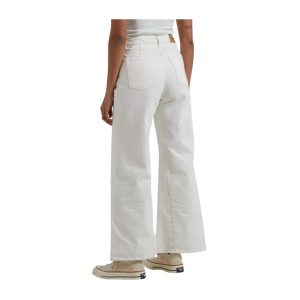 Afends - Gigi - Organic Denim Flared Leg Jean - Off White