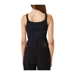 Neuw Frenchie Rib Singlet - Black