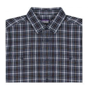 Patagonia Men's LS Pima Cotton Shirt - Fracture: New Navy