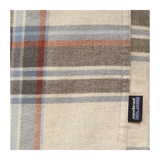 Patagonia Men's L/S Organic Cotton MW Fjord Flannel Shirt - Edge: Nautilus Tan