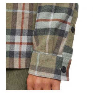 Patagonia Men's L/S Organic Cotton MW Fjord Flannel Shirt - High Explorer: Sage Khaki