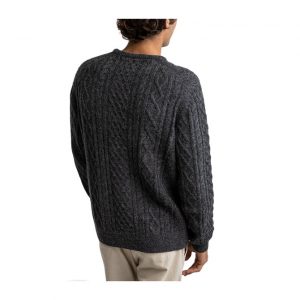 Rhythm Fisherman Knit - Heather Black
