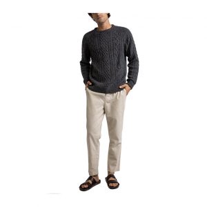 Rhythm Fisherman Knit - Heather Black