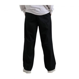 Afends Fat Cat - Hemp Wide Leg Suit Pants - Black