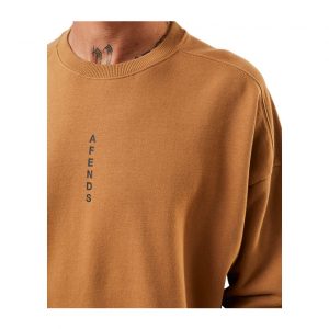 Afends Machine Recycled Crew Neck - Chestnut