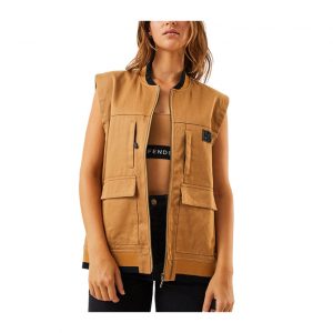 Afends Small Monuments - Unisex Hemp Vest - Chestnut