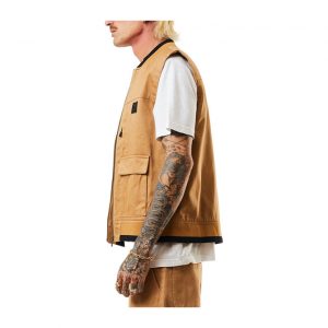 Afends Small Monuments - Unisex Hemp Vest - Chestnut