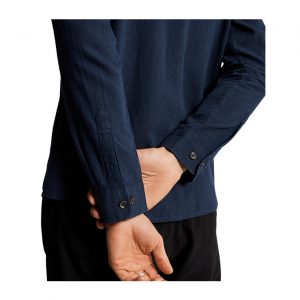Mr Simple Soft Cotton LS Shirt - Navy