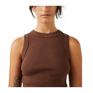 Neuw Jonesy Singlet - Dark Cocoa