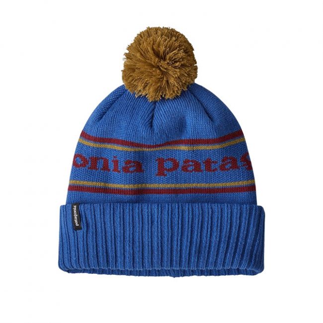Patagonia Powder Town Beanie - Park Stripe Knit: Float Blue