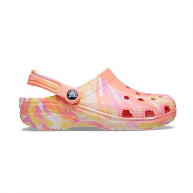 Crocs Classic Marbled Clog - Papaya/Multi - Hemley Store Australia