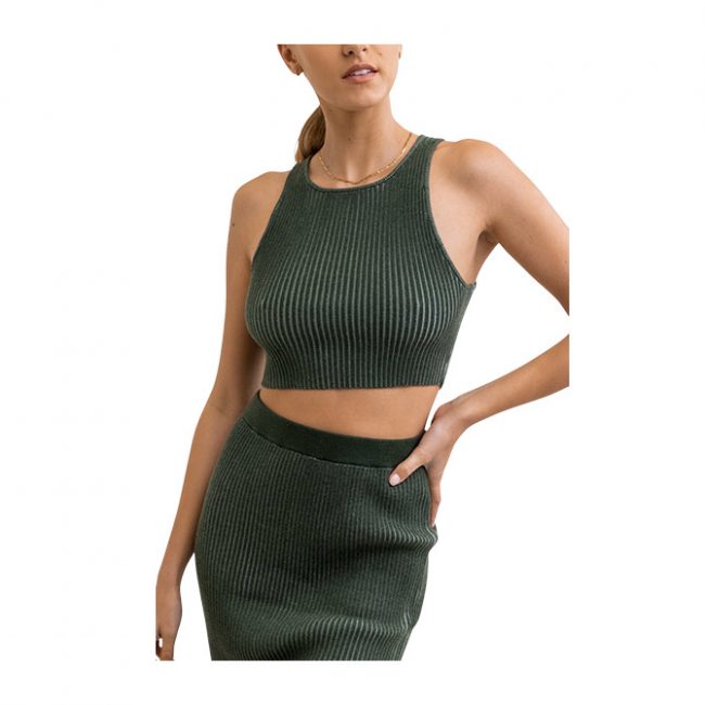 Rhythm Hamilton Knit Top - Marine Green