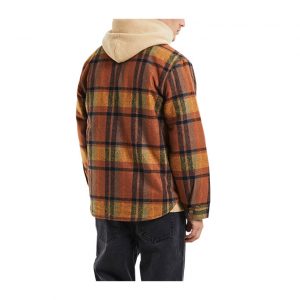 Rollas Men At Work Check Shacket - Brown Check