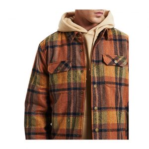 Rollas Men At Work Check Shacket - Brown Check