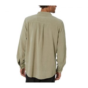Rollas Men At Work Cord Shirt - Sage Green