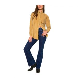 Rollas Super Slouch Cord Shirt - Straw