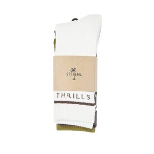 Thrills Minimal Thrills 3 Pack Sock - Tofu - Postal Brown - Plantation