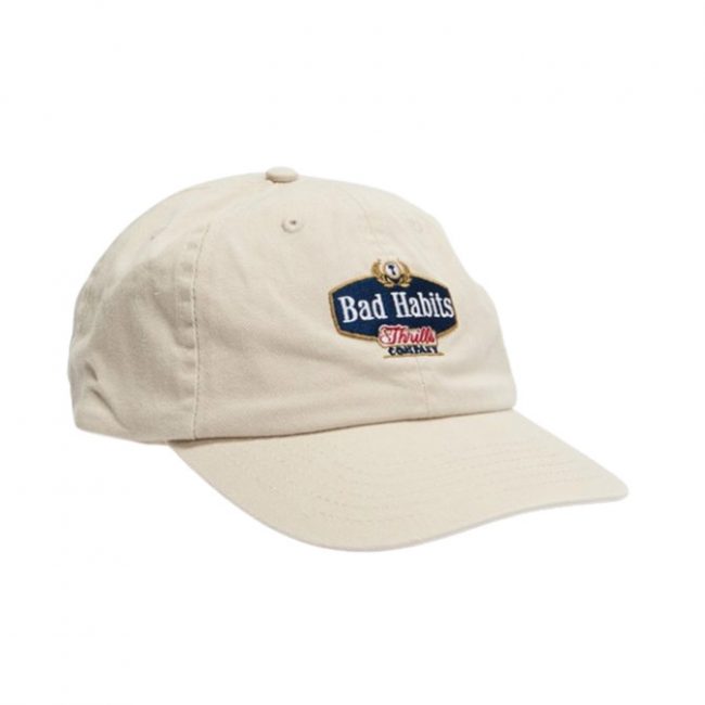 Thrills Bad Habits 6 Panel Cap - Dirty White