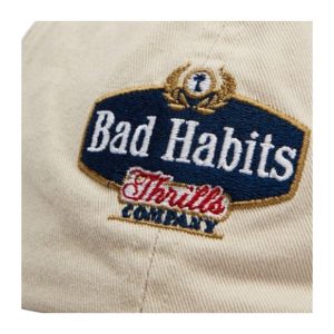 Thrills Bad Habits 6 Panel Cap - Dirty White